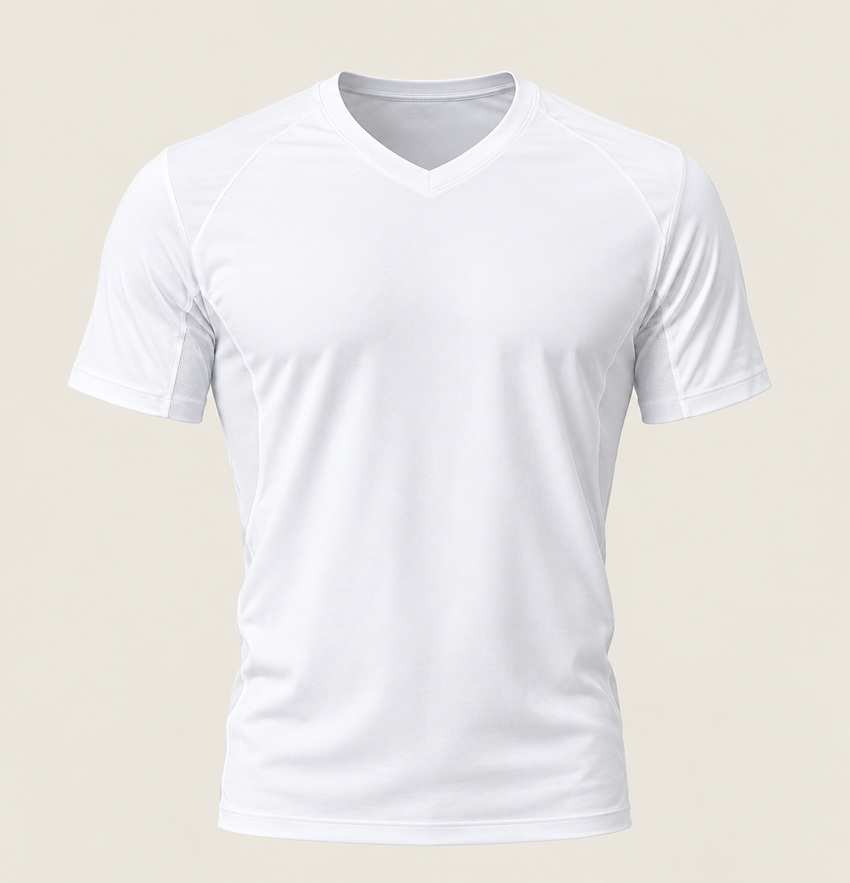 T-shirt AeroDry col V blanc